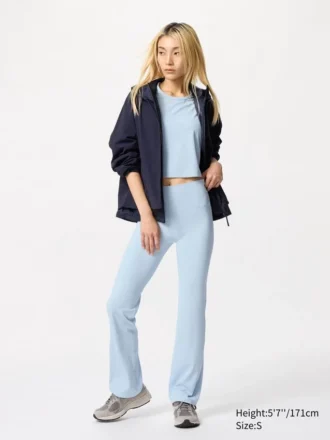 AIRism Soft geribde flare-legging voor dames
