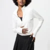 AIRism Soft T-shirt met halve rits voor dames
