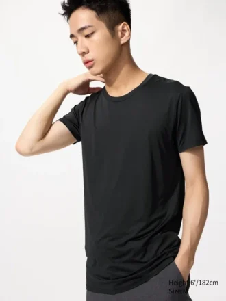 AIRism T-shirt met ronde hals voor heren