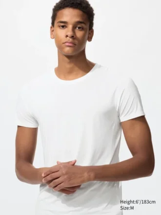 AIRism T-shirt met ronde hals voor heren
