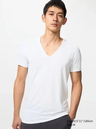 AIRism T-shirt voor heren | V-hals
