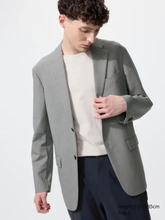 AirSense-blazer met pied-de-poule-motief voor heren | Wolachtig