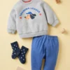 Baby Baby AIRism Cropped Leggings | Denim-achtig