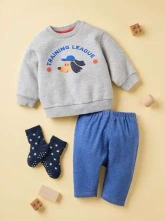 Baby Baby AIRism Cropped Leggings | Denim-achtig