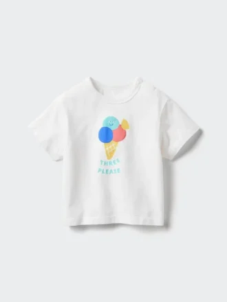 Baby Baby AIRism katoen T-shirt | Bedrukt