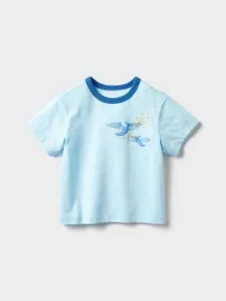 Baby Baby AIRism katoenen T-shirt | Dinosaurus