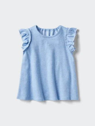 Baby Baby AIRism katoenen T-shirt | Met ruches