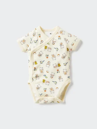 Baby Baby de prentenboekcollectie Body’s met korte mouwen | Open voorkant | Koguma-Chan