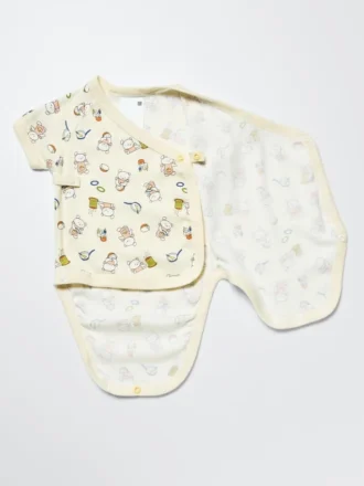 Baby Baby de prentenboekcollectie Body’s met korte mouwen | Open voorkant | Koguma-Chan