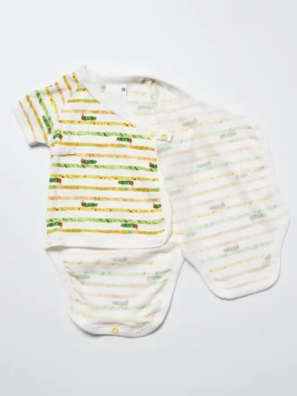 Baby Baby de prentenboekcollectie Body’s met korte mouwen | Open voorkant | Rups