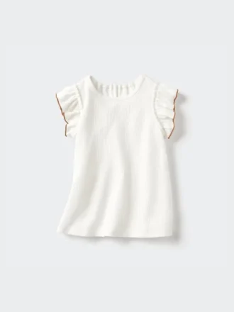 Baby Baby Dry T-shirt met ruches aan de mouwen
