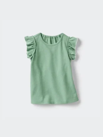 Baby Baby Dry T-shirt met ruches aan de mouwen