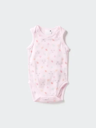 Baby Baby mouwloze Body’s van katoen mesh | Print
