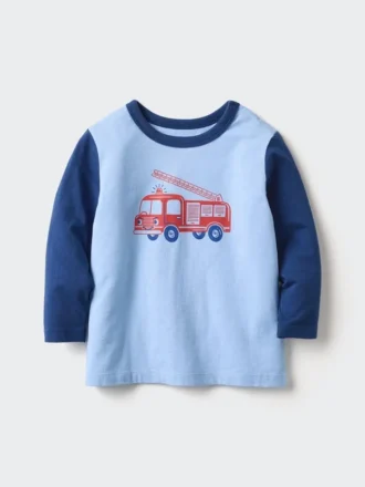 Baby Baby T-shirt met ronde hals | Auto | Longsleeves
