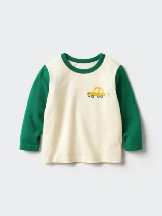 Baby Baby T-shirt met ronde hals | Auto | Longsleeves