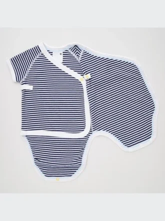 Baby-body’s met korte mouwen (gestreept)