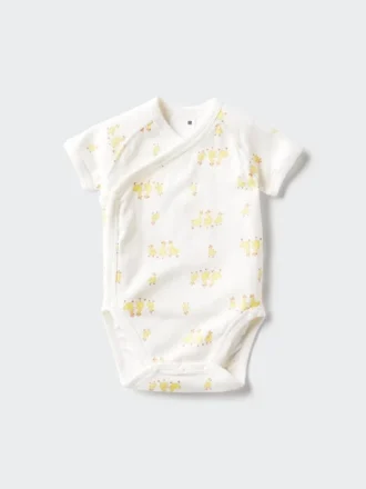 Baby-Body’s met korte mouwen | Open voorkant | Bedrukt