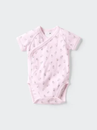 Baby-Body’s met korte mouwen | Open voorkant | Bedrukt