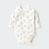 Baby-Body’s met longsleeves | Bedrukt | Open voorkant