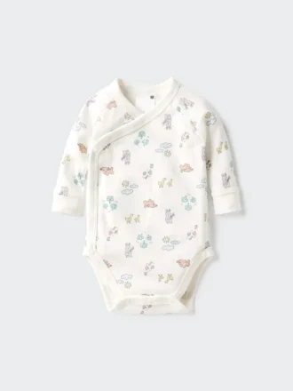 Baby-Body’s met longsleeves | Bedrukt | Open voorkant