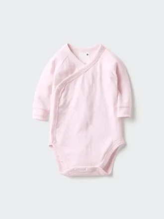 Baby-Body’s met Longsleeves | Open voorkant | Pointelle