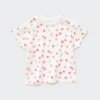Baby Dry T-shirt met ronde hals en korte mouwen in Shorts-stijl