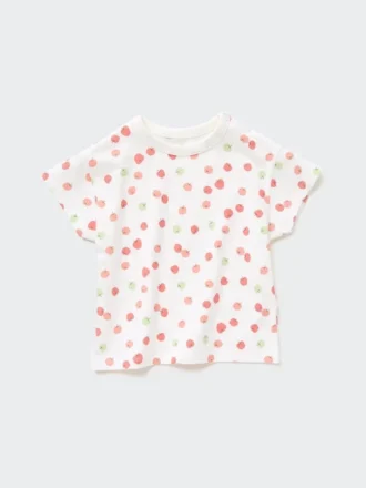 Baby Dry T-shirt met ronde hals en korte mouwen in Shorts-stijl