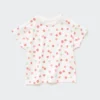 Baby Dry T-shirt met ronde hals en korte mouwen in Shorts-stijl