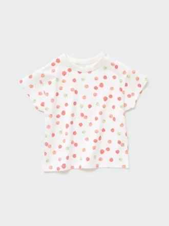 Baby Dry T-shirt met ronde hals en korte mouwen in Shorts-stijl