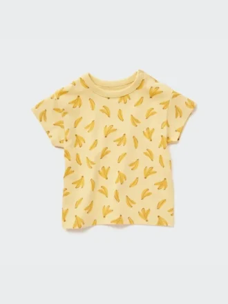 Baby Dry T-shirt met ronde hals en korte mouwen in Shorts-stijl
