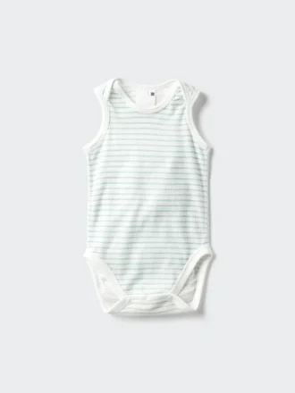 Baby Mouwloze katoenen mesh Body’s