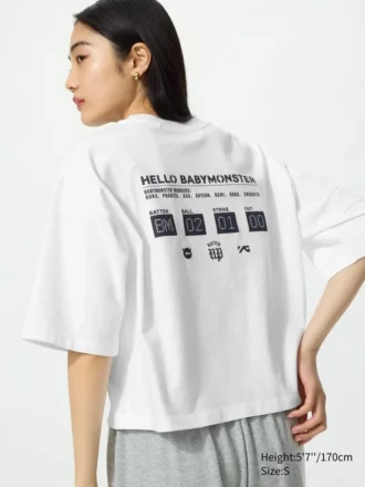 Babymonster UT cropped T-shirt met print voor dames