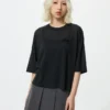 Babymonster UT cropped T-shirt met print voor dames | Transparant
