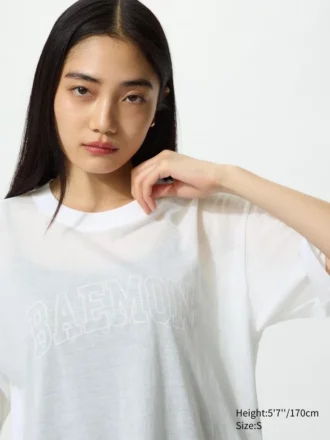 Babymonster UT cropped T-shirt met print voor dames | Transparant