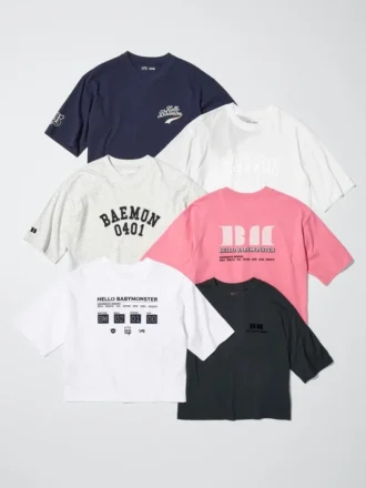 Babymonster UT cropped T-shirt met print voor dames | Transparant