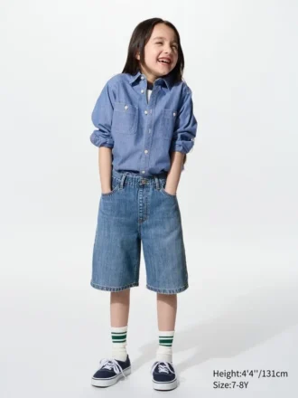 Baggy jeansshorts voor kinderen