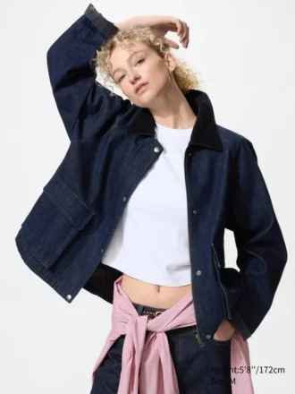Barn shorts jasje voor dames | Denim