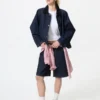 Barn shorts jasje voor dames | Denim