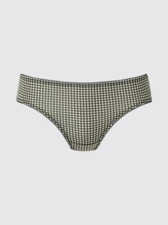 Bikinislip met middelhoge taillehoogte voor dames | Gingham