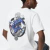 Blauw Lock UT-T-shirt met print voor heren