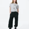 Blauw Lock UT-T-shirt met print voor heren