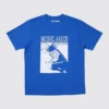 Blauw Lock UT-T-shirt met print voor heren