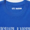 Blauw Lock UT-T-shirt met print voor heren
