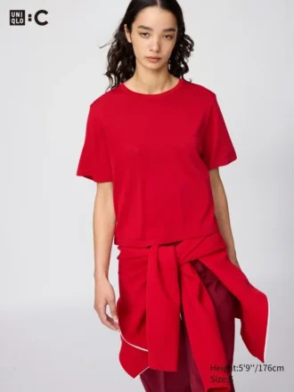 Boxy gebreid T-shirt voor dames