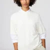 Boxy gebreid T-shirt voor dames