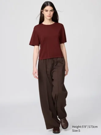 Boxy gebreid T-shirt voor dames