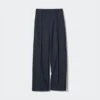 Brede broek van geborsteld jersey voor dames | Lang
