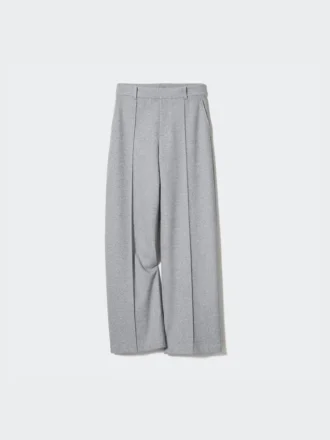 Brede broek van geborsteld jersey voor dames | Tall