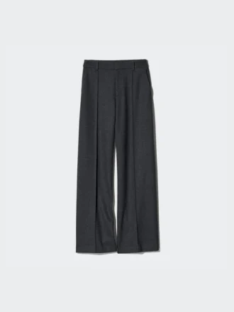 Brede broek van geborsteld jersey voor dames | Tall