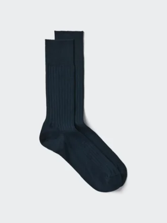 Brede geribde sokken van Supima® Cotton-mix voor heren